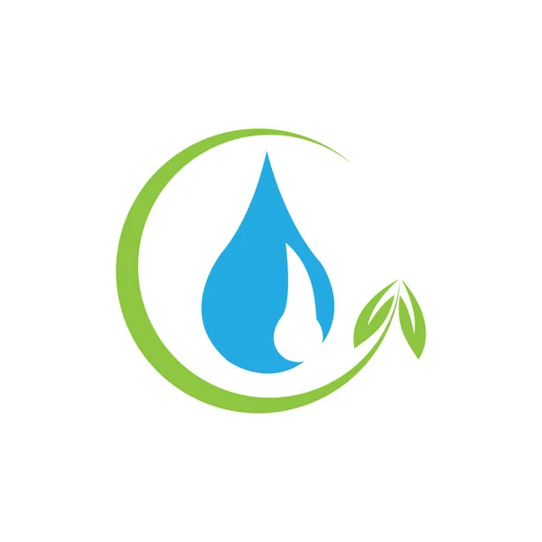 Wasser Tropfen Logo Vorlage Vektor Illustration Design — Stockvektor