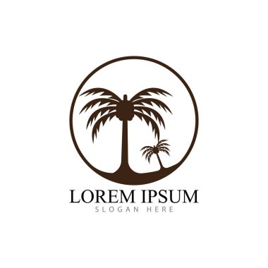 Tarih ağaç simge vektör çizim logo şablonu