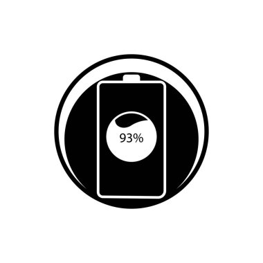 Batarya ikonu tasarım şablonu çizimi