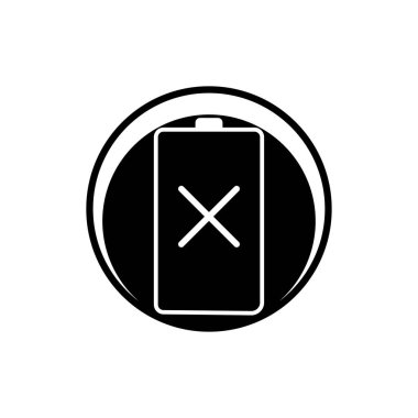 Batarya ikonu tasarım şablonu çizimi