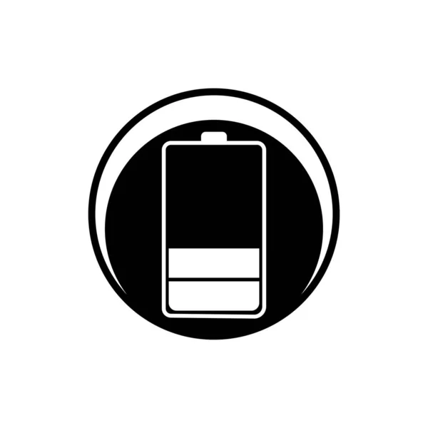Ilustração Vetor Modelo Ícone Bateria —  Vetores de Stock