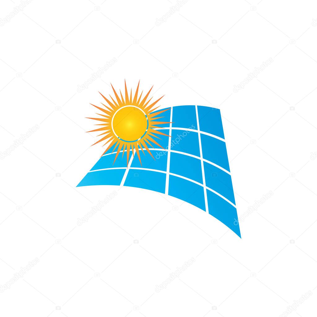 Solar Energy vector icon illustration design template