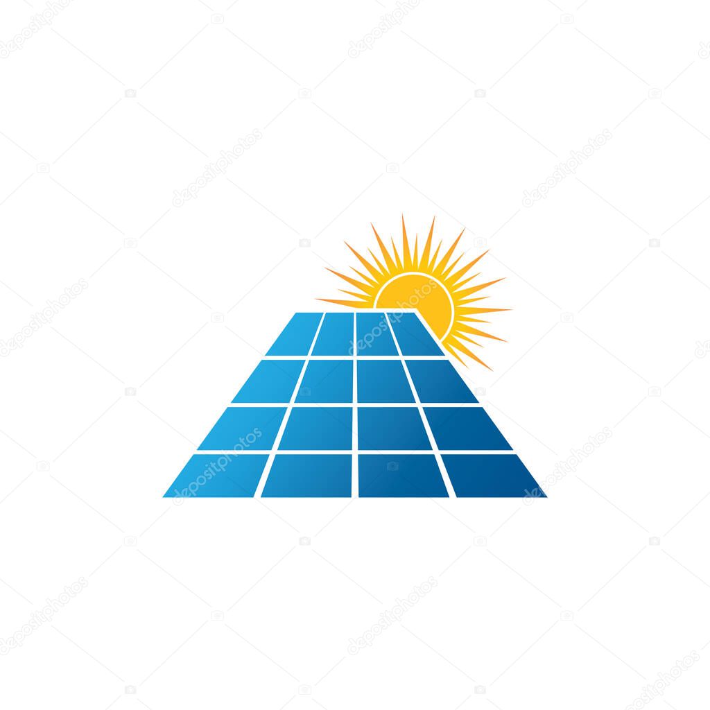 Solar Energy vector icon illustration design template