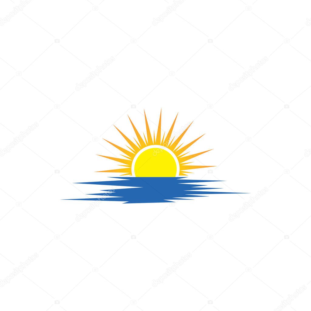 Sun Vector illustration Icon Logo Template design