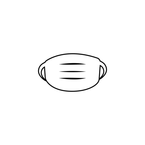 Vector Máscara Icono Ilustración Plantilla Diseño — Vector de stock