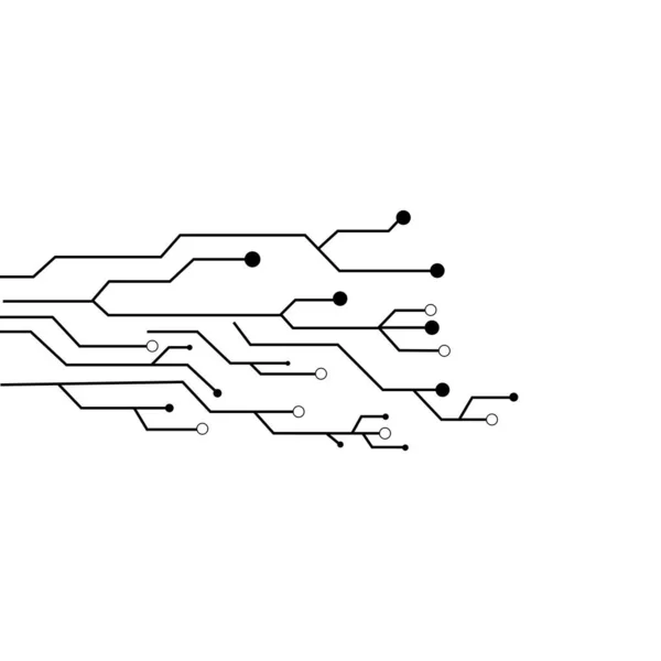 Circuit Logo Template Vector Pictogram Illustratie Ontwerp — Stockvector