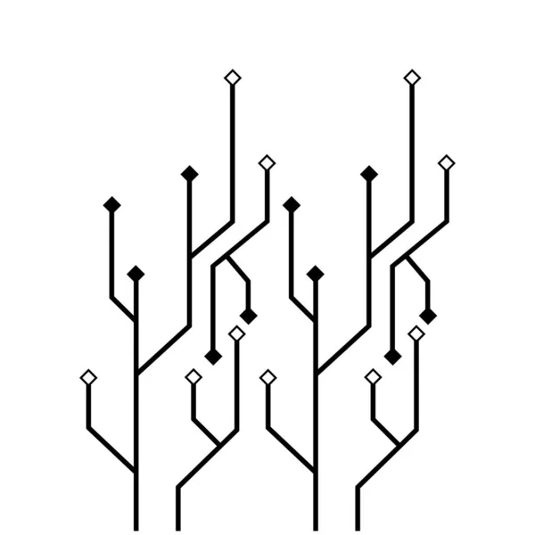 回路ロゴテンプレートベクトルアイコンイラストデザイン — ストックベクタ