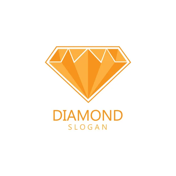 Diamant Schmuck Logo Vorlage Vektor Ikone Illustration Design — Stockvektor