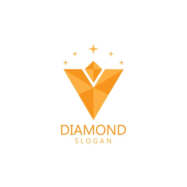 Diamanten Sieraden Logo Template Vector Pictogram Illustratie Ontwerp — Stockvector