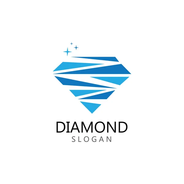 Diamanten Sieraden Logo Template Vector Pictogram Illustratie Ontwerp — Stockvector