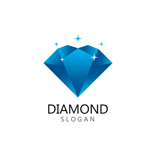 Diamant Schmuck Logo Vorlage Vektor Ikone Illustration Design — Stockvektor