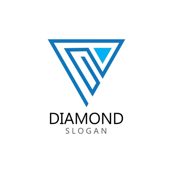 Diamanten Sieraden Logo Template Vector Pictogram Illustratie Ontwerp — Stockvector