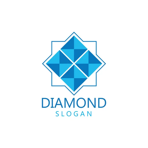 Diamanten Sieraden Logo Template Vector Pictogram Illustratie Ontwerp — Stockvector