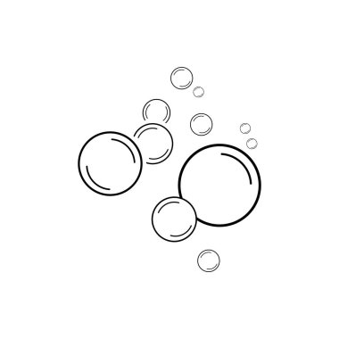 Kabarcık simgesi vektör çizim şablonu