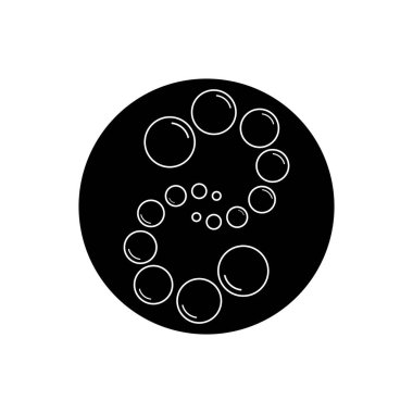 Kabarcık simgesi vektör çizim şablonu