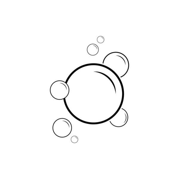 Šablona Návrhu Vektoru Ikon Bublin — Stockový vektor