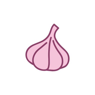 Garlic vector icon illustration design template