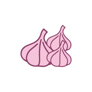 Garlic vector icon illustration design template