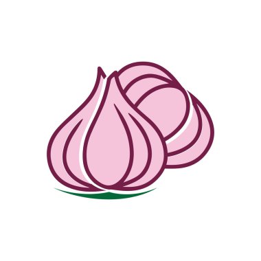 Garlic vector icon illustration design template