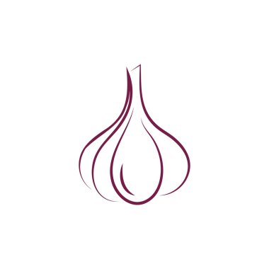 Garlic vector icon illustration design template