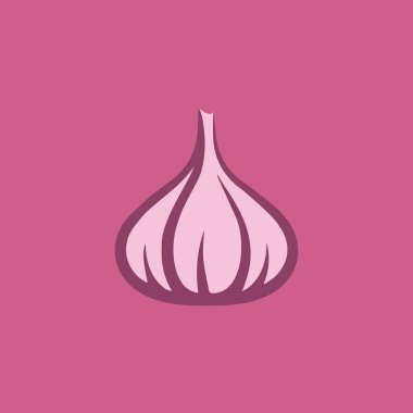 Garlic vector icon illustration design template