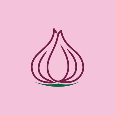 Garlic vector icon illustration design template