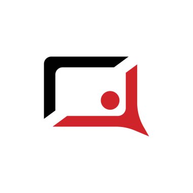 Bir Harf Logo Şablonu vektör çizimi