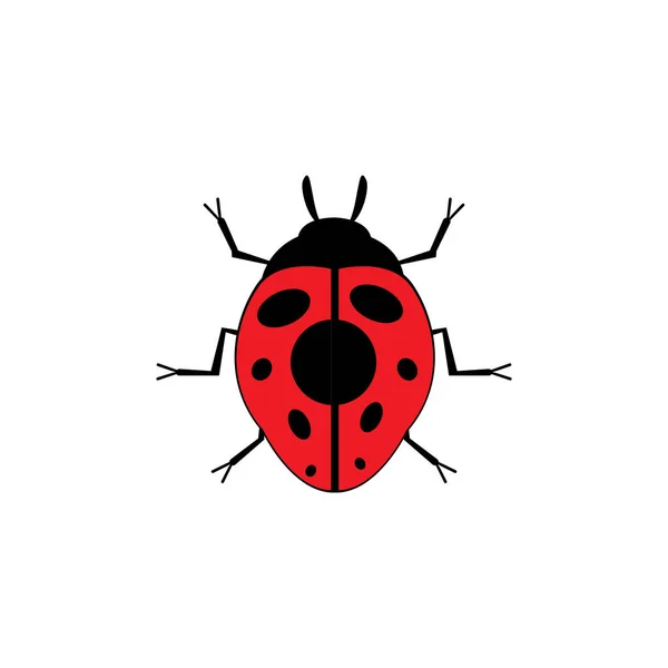 Bug Vector Illustrazione Icona Modello Design — Vettoriale Stock