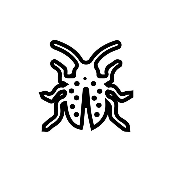 Bug Vector Illustration Icon Design Template — Stock Vector