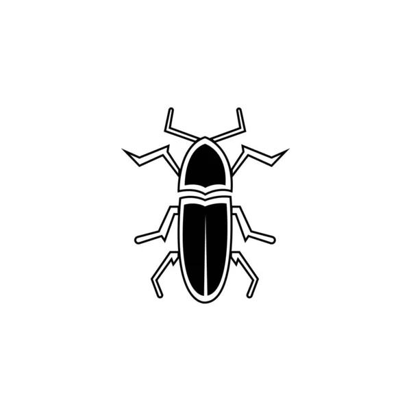 Modelo Design Ícone Ilustração Vetorial Bug — Vetor de Stock
