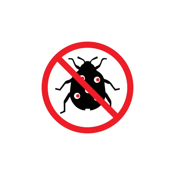 Bug Vector Illustration Icon Design Template — Stock Vector