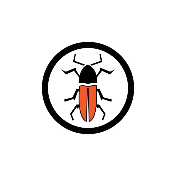 Modelo Design Ícone Ilustração Vetorial Bug — Vetor de Stock