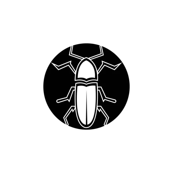 Modèle Conception Icône Illustration Vectorielle Bug — Image vectorielle