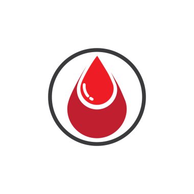 İnsan kanı logo şablonu vektör resimleme tasarımı