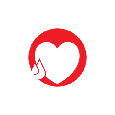 İnsan kanı logo şablonu vektör resimleme tasarımı