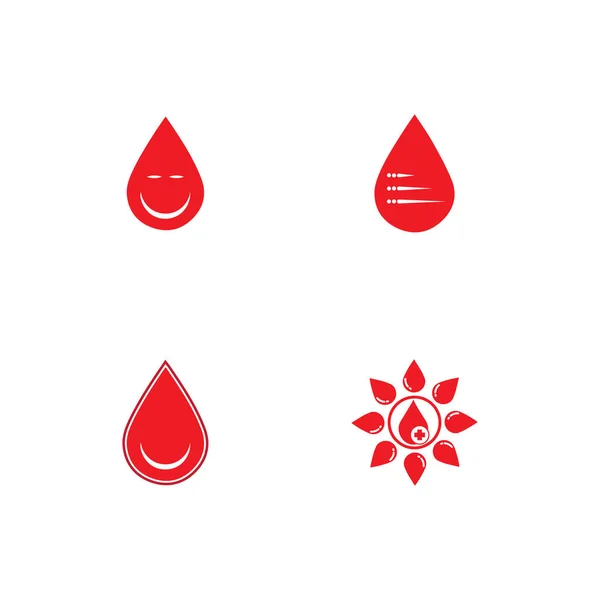 Human Blood Logo Vorlage Vektor Symbol Illustration Design — Stockvektor