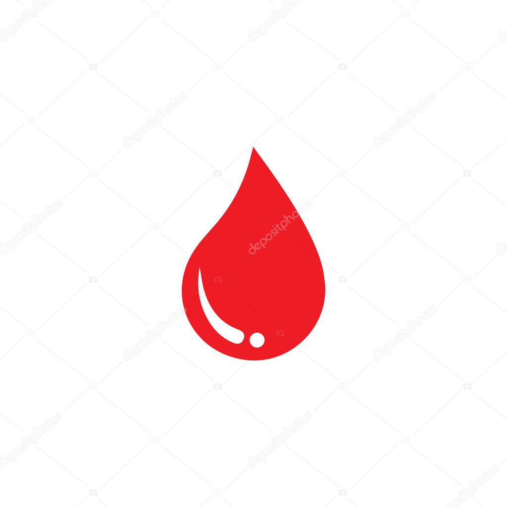 Human Blood logo template vector icon illustration design