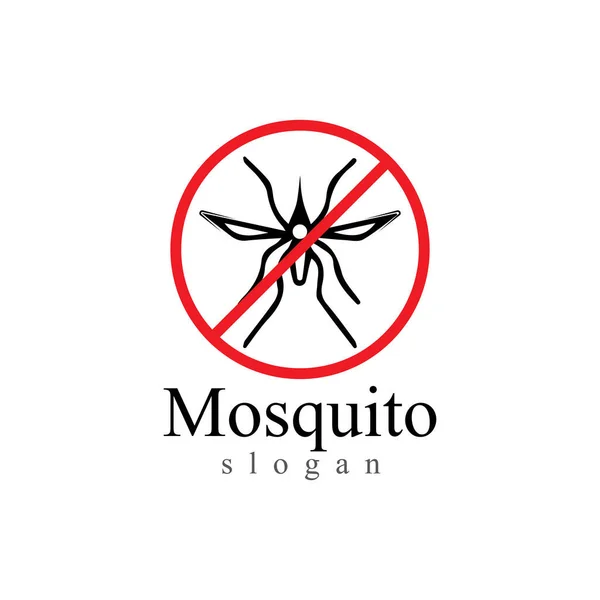 Mosquito insect animal logo vector illustration template