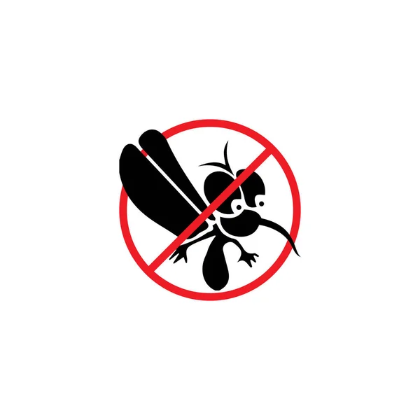 Mosquito insect animal logo vector illustration template