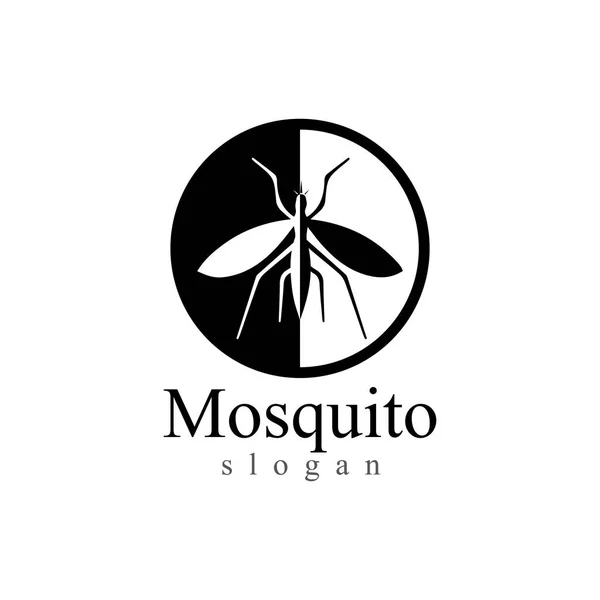 Mosquito insect animal logo vector illustration template