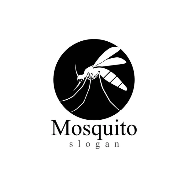 Mosquito insect animal logo vector illustration template