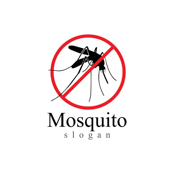 Mosquito insect animal logo vector illustration template