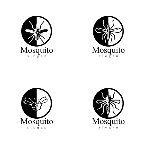 Modèle Illustration Vectorielle Logo Animal Moustique — Image vectorielle
