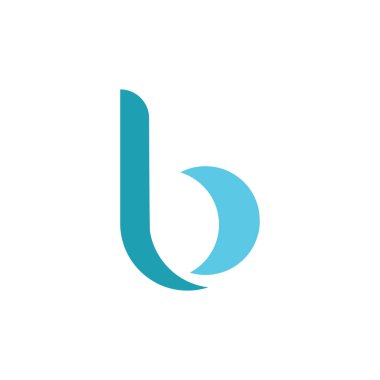İlk harf B, Harf B Logo Şablon vektör resimleme