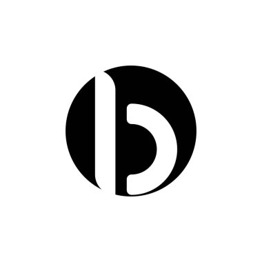 İlk harf B, Harf B Logo Şablon vektör resimleme