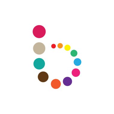 İlk harf B, Harf B Logo Şablon vektör resimleme