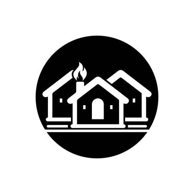 Ev Vektörü simgesi tasarım şablonu