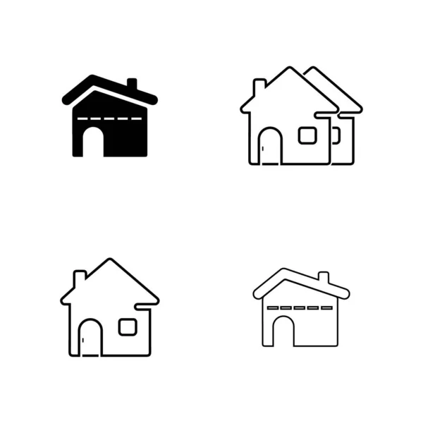 Home Vektorsymbol Illustration Design Vorlage — Stockvektor