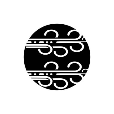 Rüzgar vektör simgesi tasarım illüstrasyon şablonu