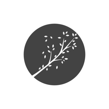 Vektör dalı, Ağaç dalı tasarım şablonunun el çizimi resmi